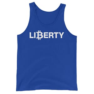 "Bitcoin For Liberty" - Tank - Royal Blue