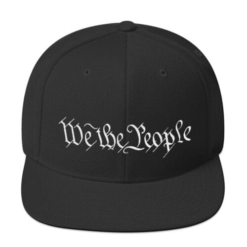 "We The People" Embroidered Snapback Hat