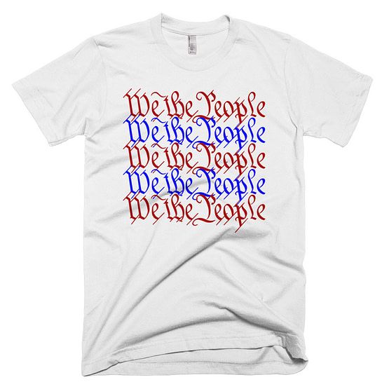 red white blue t shirt