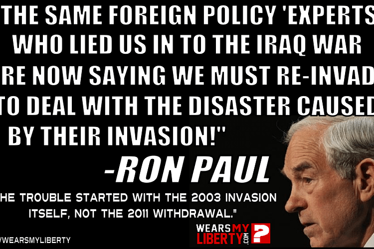 Ron Paul Another War In Iraq