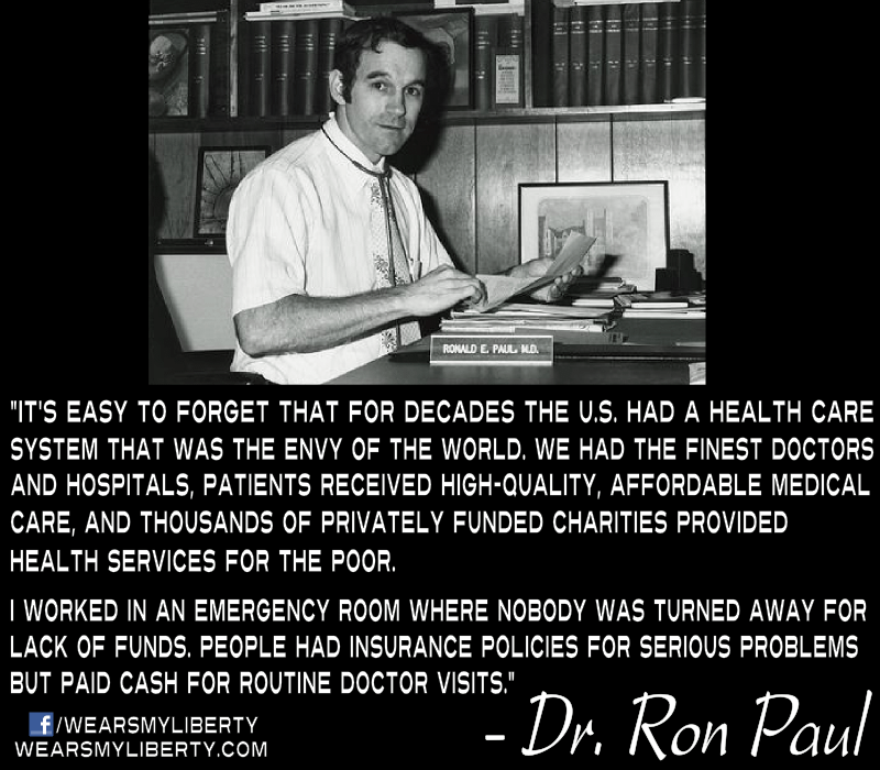 Doctor Ron Paul On Healthcare In America And ObamaCare