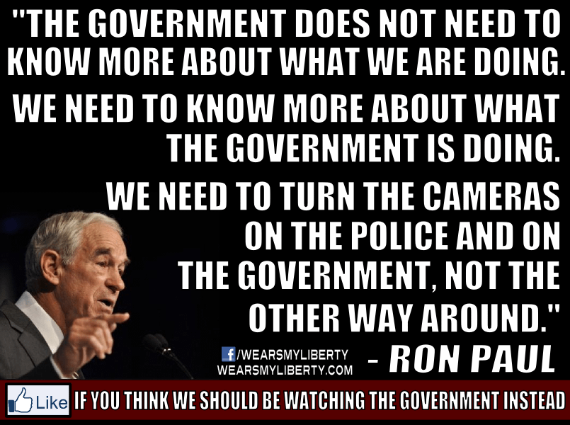 Ron Paul We Should Be Spying On Government