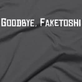 Goodbye Faketoshi - Bitcoin T-Shirt - Close Up