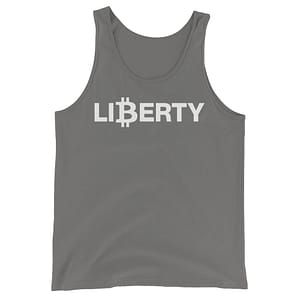 "Bitcoin For Liberty" - Tank - Asphalt