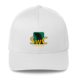 SwC Poker Flexfit Hat - White