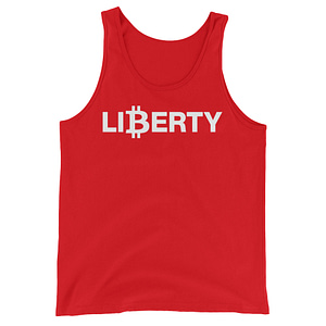 "Bitcoin For Liberty" - Tank - Red