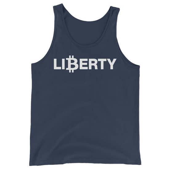 "Bitcoin For Liberty" - Tank - Navy
