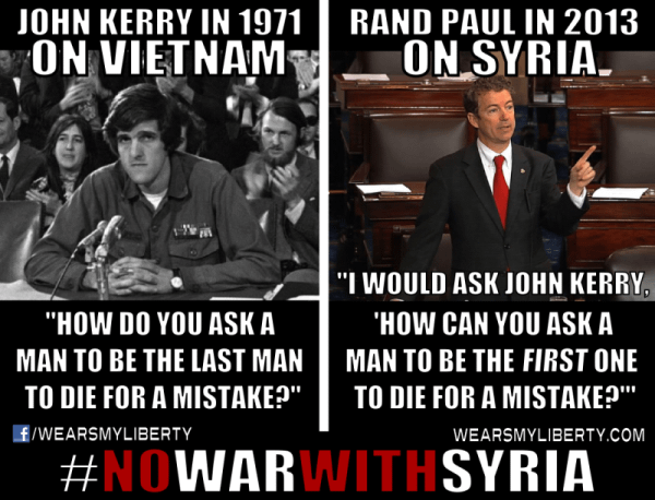 Rand Paul No War In Syria
